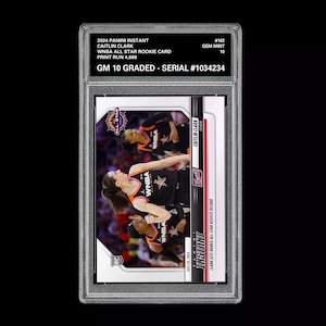 Graded 10 Caitlin Clark 162 Rc Wnba All Star Badge Rookie 2024 Panini Instant