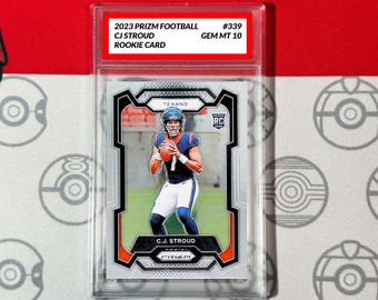 Tarjeta Panini Prizm Rookie RC 339 Gem Mint Texans, CJ Stroud 2023, 10.º grado