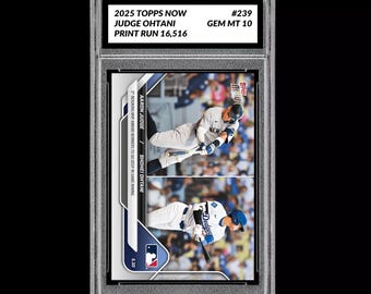 Graded 10 Aaron Judge Shohei Ohtani 2025 Topps Now 239 Baseball