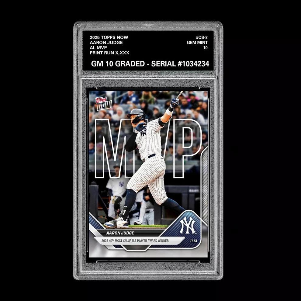 Aaron Judge Topps Now - Etsy