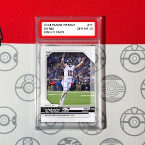 Graded 10 Bo Nix 11 RC Rookie Card 2024 Panini Instant Denver Broncos