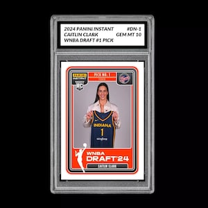 2024 Panini Instant Caitlin Clark WNBA Draft 1st Graded Gem Mint 10 RC Rookie