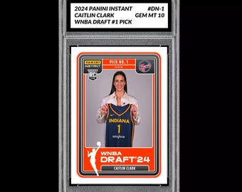 2024 Panini Instant Caitlin Clark WNBA Draft 1st Graded Gem Mint 10 RC Rookie