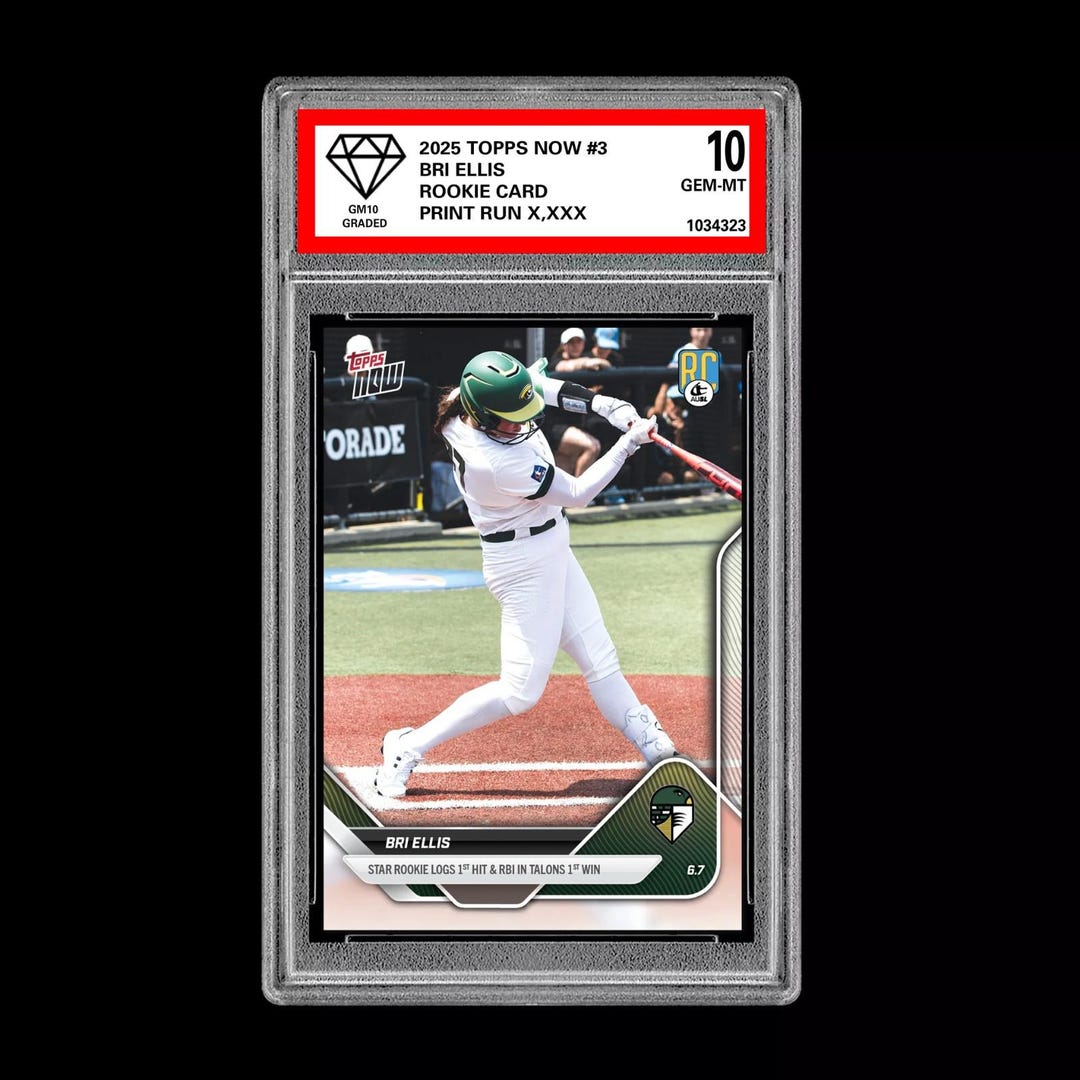 Graded 10 Bri Ellis - 2025 Topps Now 3 Rc Rookie Card Ausl Talons - Etsy
