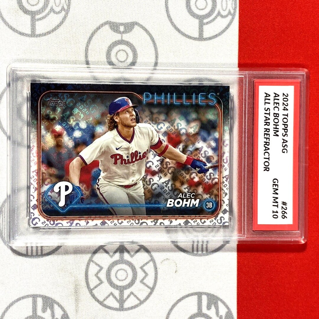 Graded 10 2024 Topps Alec Bohm All-star Game Chrome Phillies - Etsy