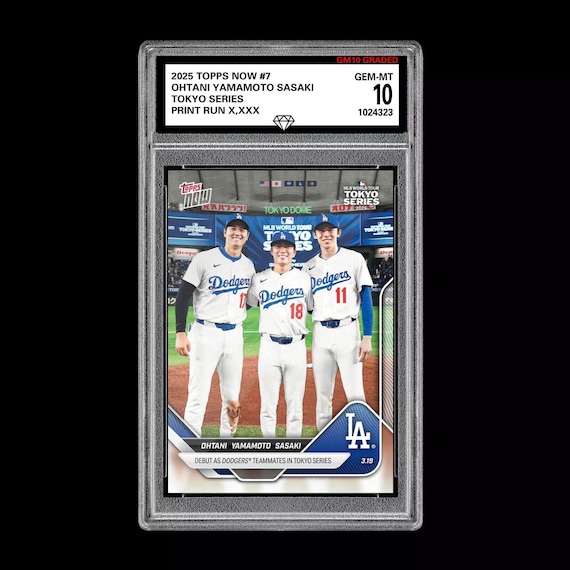 Graded 10 Shohei Ohtani Roki Sasaki Yamamoto RC 2025 Topps