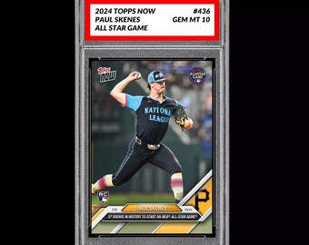 Graded 10 Paul Skenes 2024 Topps 436 RC Rookie All Star Game Pittsburgh Pirates