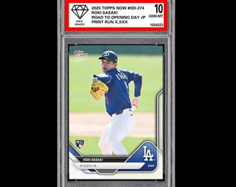ジュホン　サノクポストカード Graded 2025 Topps Now Shohei Ohtani/Yoshinobu Yamamoto/Roki Sasaki
