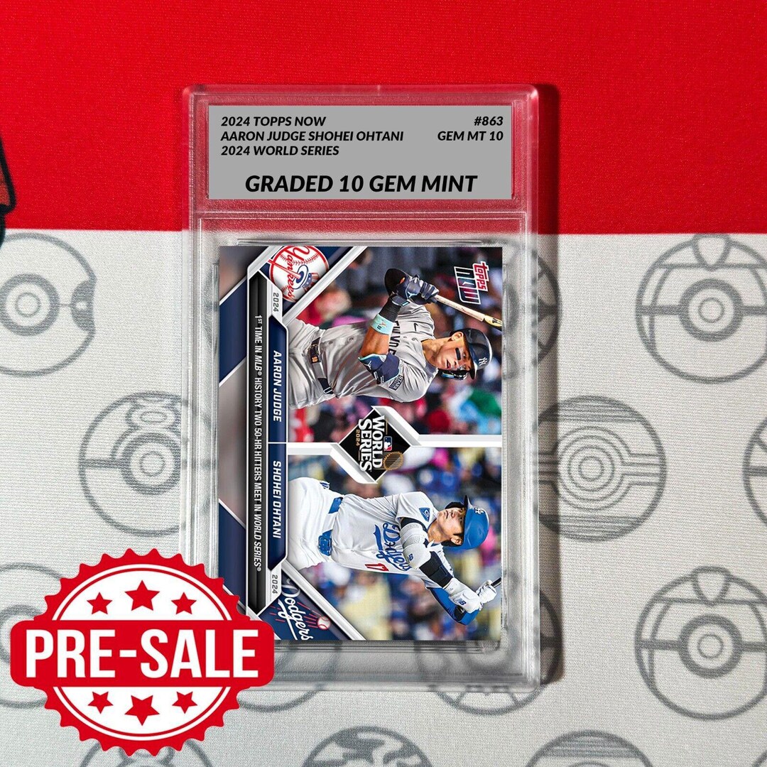 2024 Topps All Star Stitches Dual Auto SHOHEI OHTANI / AARON JUDGE /10 PSA 10