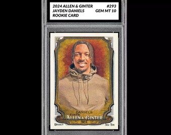 2024 Allen & Ginter Jayden Daniels Rookie Graded 10 Gem Mint RC Commanders