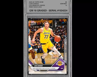 10 Luka Doncic 5 2025-26 Topps nu Basketball Lakers