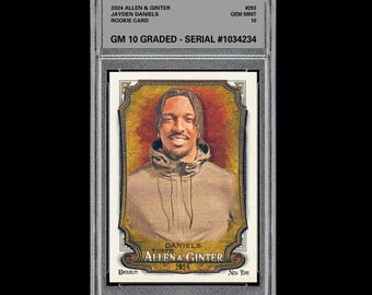 2024 Allen & Ginter Jayden Daniels Rookie Graded 10 Gem Mint RC Commanders