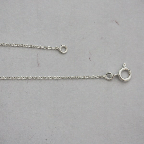 Sterling Silver Trace Chain / 925 Silver / Simple Chain / Silver Chain / Thin Chain  / Thin Trace / Trace Chain / Rolo Chain