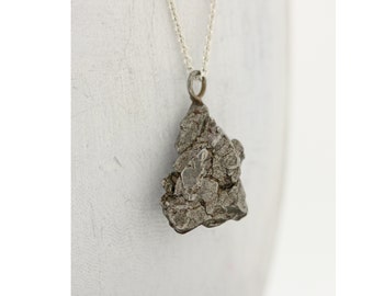 Campo Del Cielo Iron Meteorite Necklace / Iron Meteorite Pendant / Meteor / Meteoroid / Space Rock / Genuine Authentic Argentina