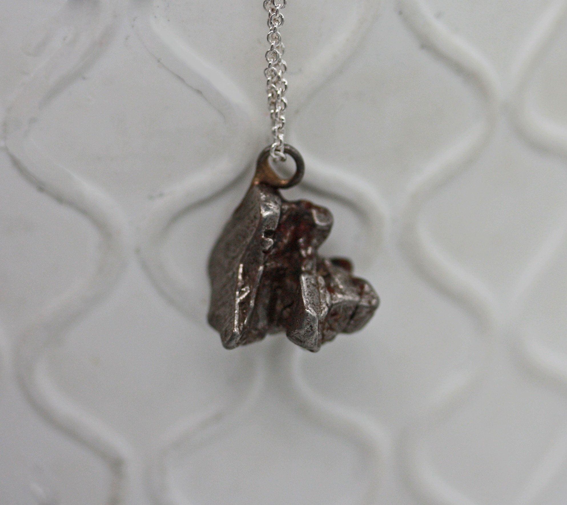 Collar de meteorito de hierro Campo Del Cielo / Colgante de | Etsy