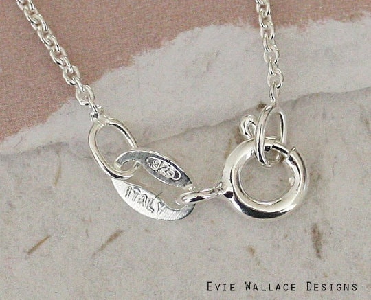 Sterling Silver Ribbon Pendant / Sterling Silver Twisted
