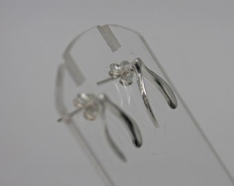 Orecchini A Forcella In Argento 925, Osso 10x6 Mm, Gioielli In Acciaio Inossidabile, Regalo In Scatola