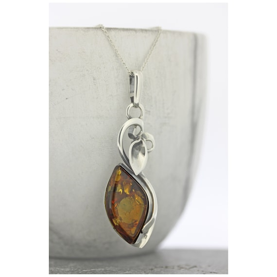 Colgante SilverAmber - Plata De Ley 925 Y Ámbar Báltico, Modelo M382
