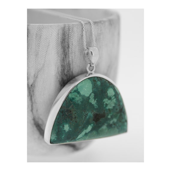 オーダーメイド ターコイズ スターリングシルバー ペンダント