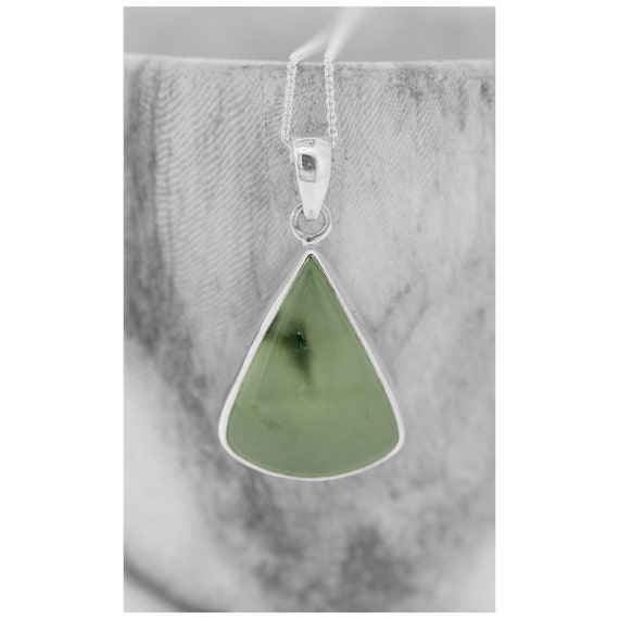 Gem Stone King Prasiolite Pendant – 5.25 Ct Cushion Green Stone In 925 Sterling Silver With Chain - View #8