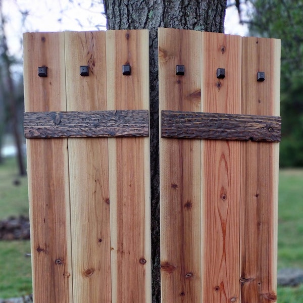 Cedar Shutters Exterior Etsy