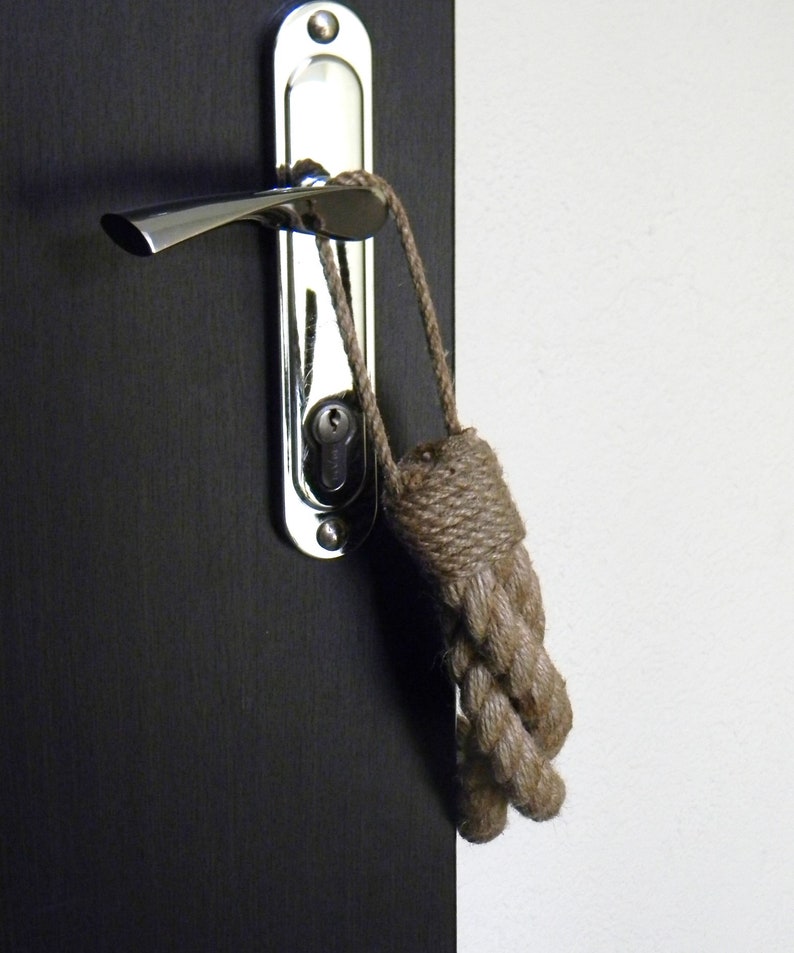 Door Stop Thick Rope..braided Chunky Jute Rope..nautical Etsy UK