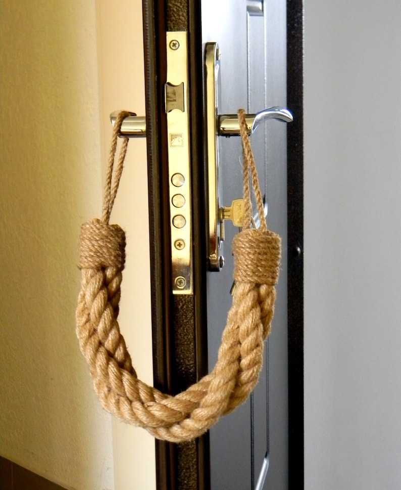 Door Stop Thick Rope..braided Chunky Jute Rope..nautical Etsy