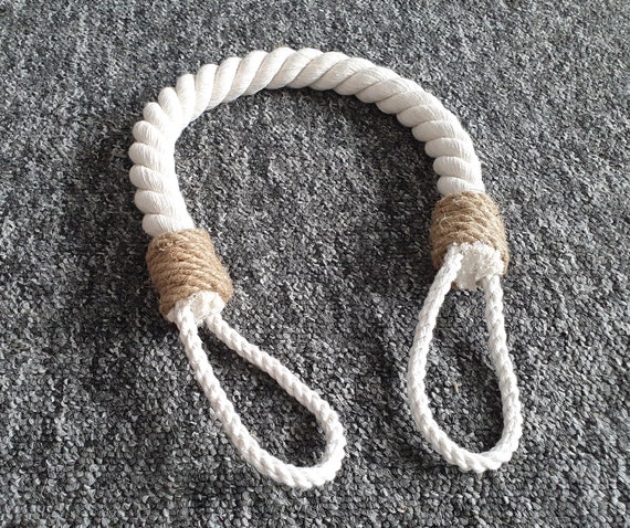 Buy White Door Stopper..door Stop Thick Rope..chunky Cotton Rope..nautical  Decor..door Animal Stopper..industrial Holdbacks.. Online in India 