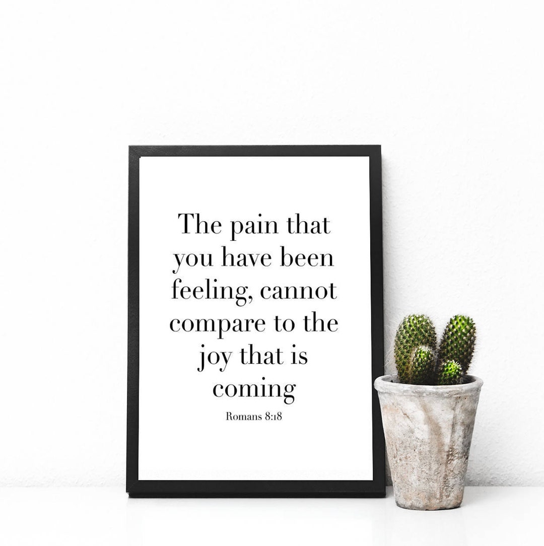 Printable Bible Verse , Romans 8:18 , Printable Wall Art, Typography ...