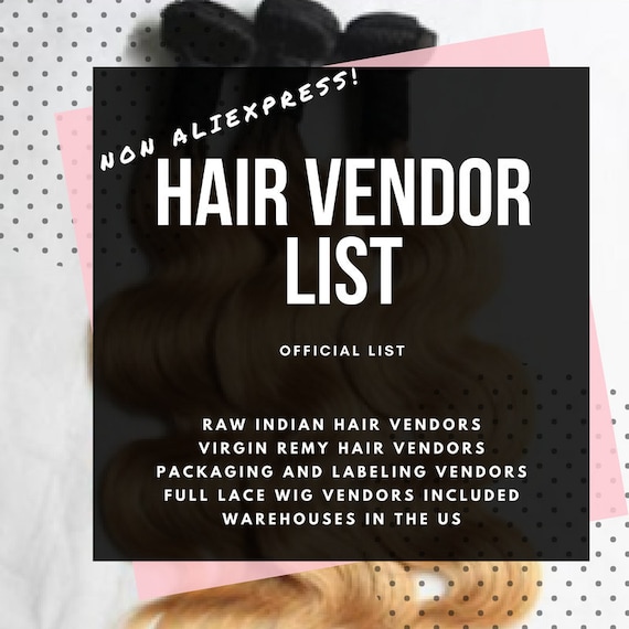Hair vendor list and business start up guide for launching a Etsy