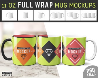 Download Free 11 Oz Full Wrap Mug Mockups Layered Psds 11oz Coffee Mug Mockups Coffee Cup Mockup Templates Sublimation Mug Mock Up Mug Template Free Psd Mockups Templates PSD Mockup Template
