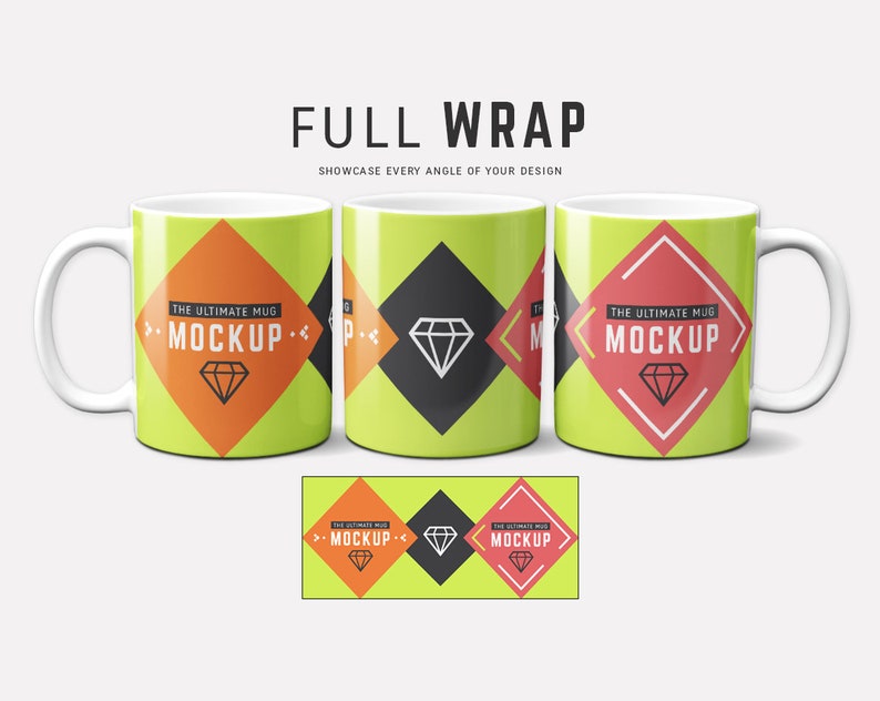 Download 11 oz Full Wrap Mug Mockup Blanks 11oz Coffee Mug Mockup ...