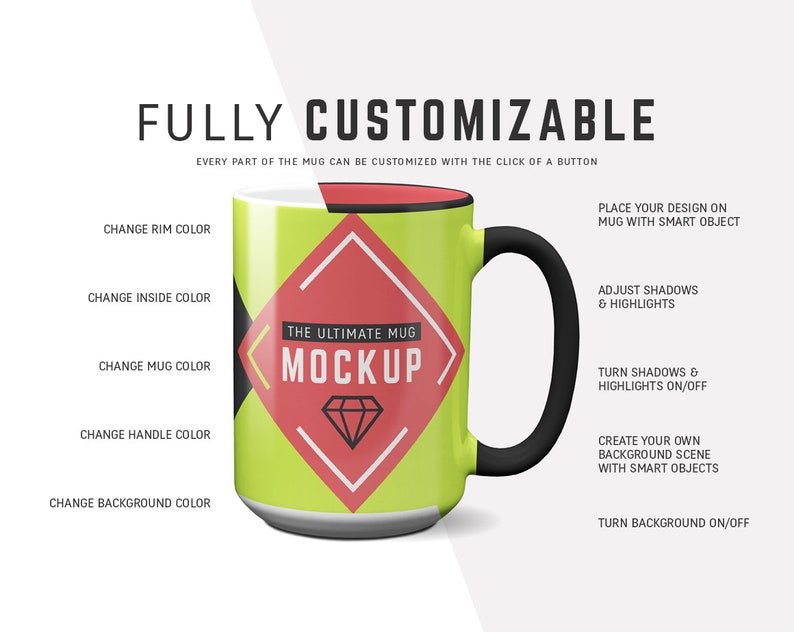 Download 15 oz Mug Mockup White Mug Blanks Coffee Mug Mockup 15 oz ...