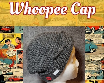 Whoopee Cap, Jughead Beanie, Winter Crown Hat