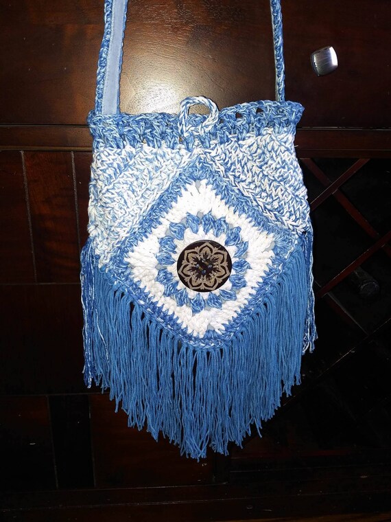 urban gypsy boho crochet bag