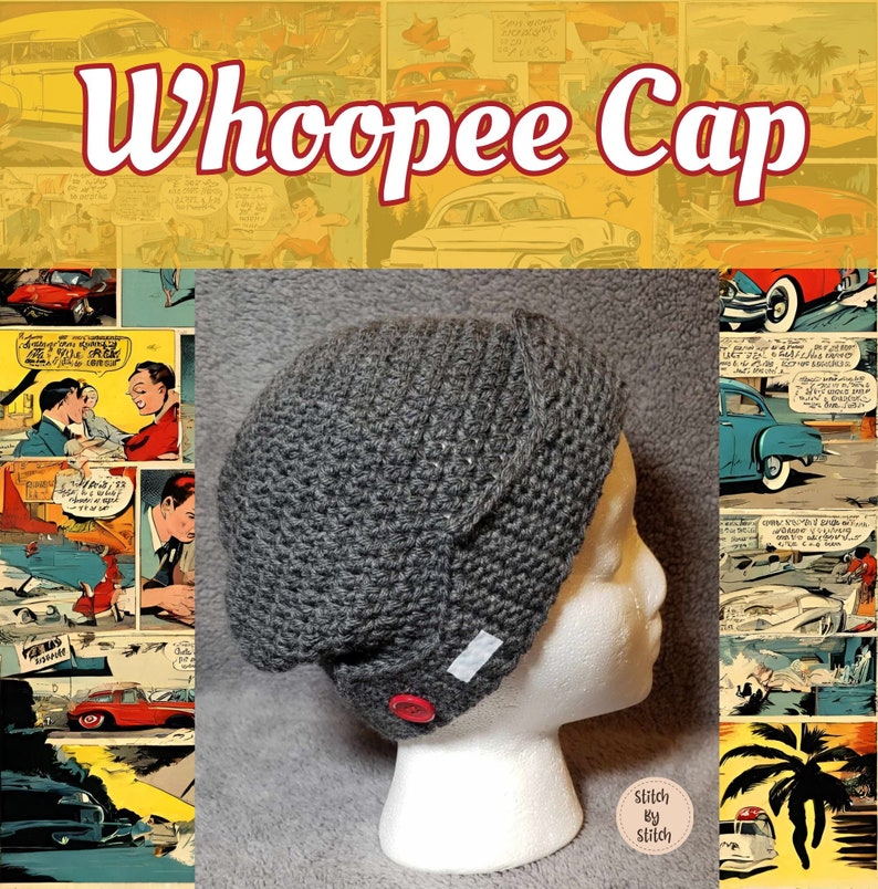 Whoopee Cap, Jughead Beanie, Winter Crown Hat afbeelding 1