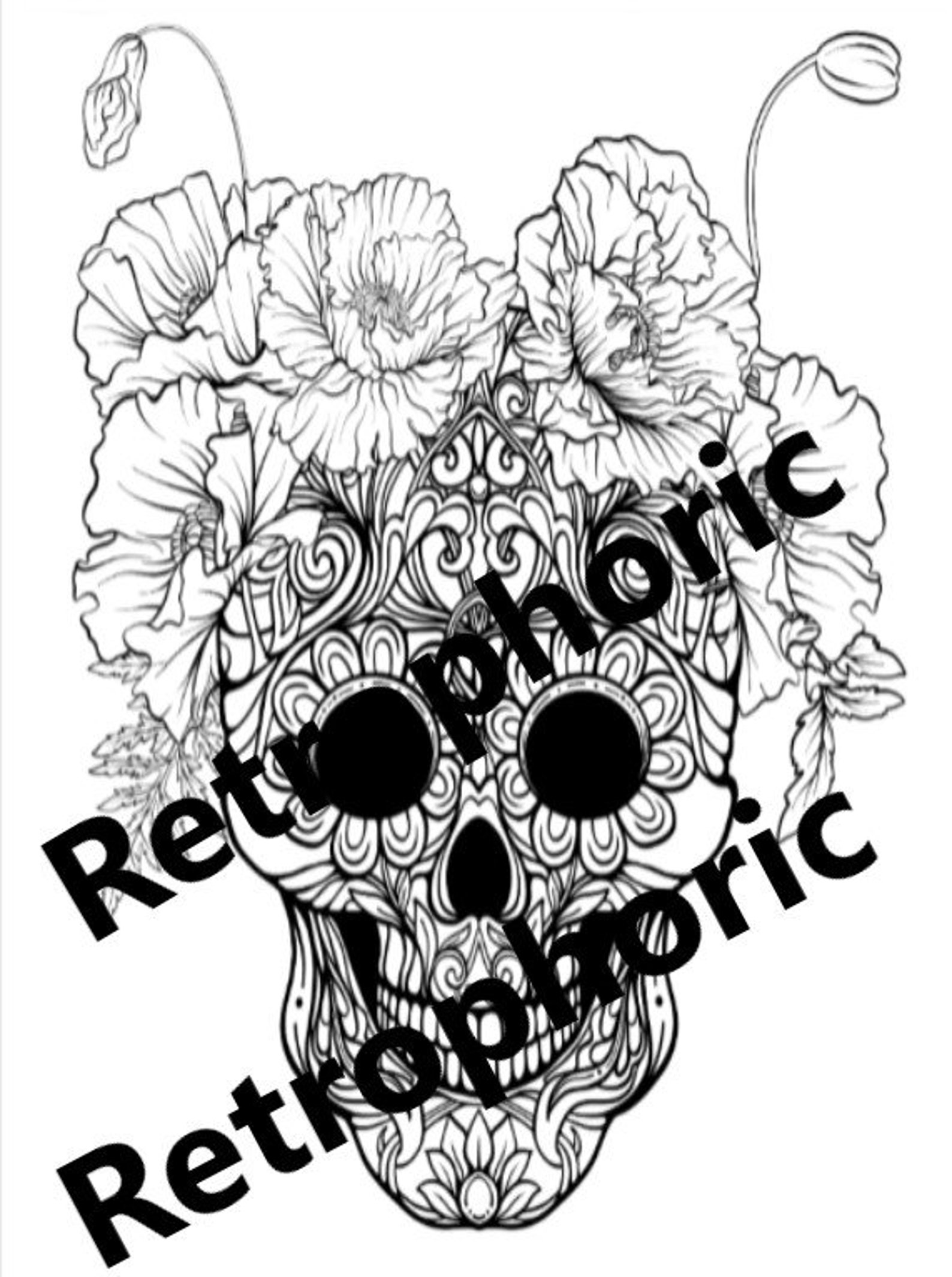 50 Adult Coloring Pages Sugar Skulls Halloween Skeletons