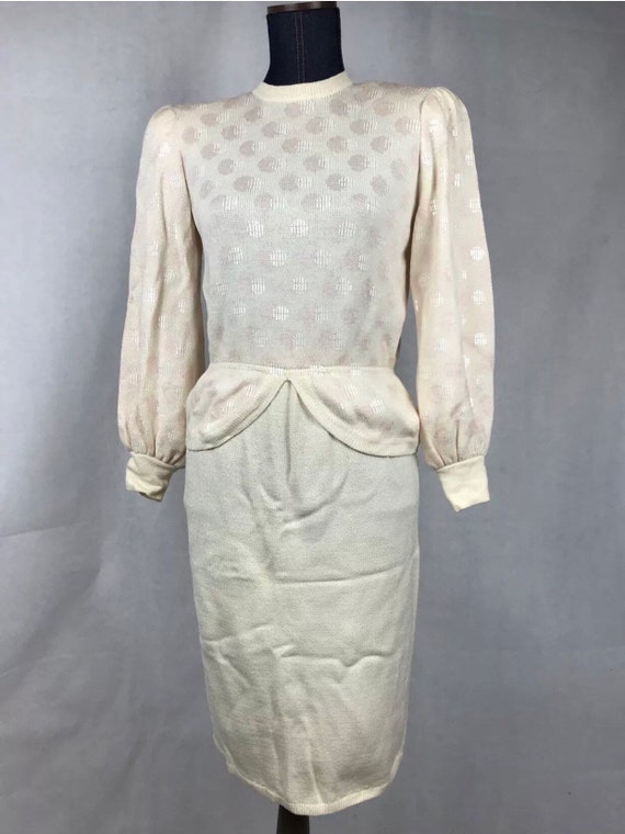 st john peplum dress