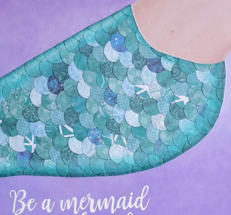 Mermaid Decor Girls Room Art Gifts for Her Mermaid Art Mermaid Wall Art. Mermaid Art Print Gifts Under 25 Girls Room Decor