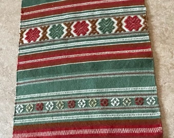 Swedish Handmade weaving for table or wall / vintage decorative home interior