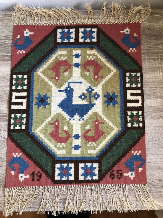 Handwoven Swedish Wall Hanging Wall Decor Etsy