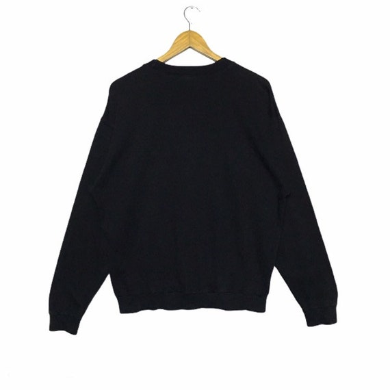 Reebok One-Point Logo Sweatshirt, Men's Size M cotton black type Vintage Second Hand