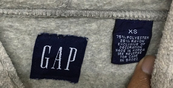 Rare!!! Gap Fleece sweatshirt hoodie big logo - image 4