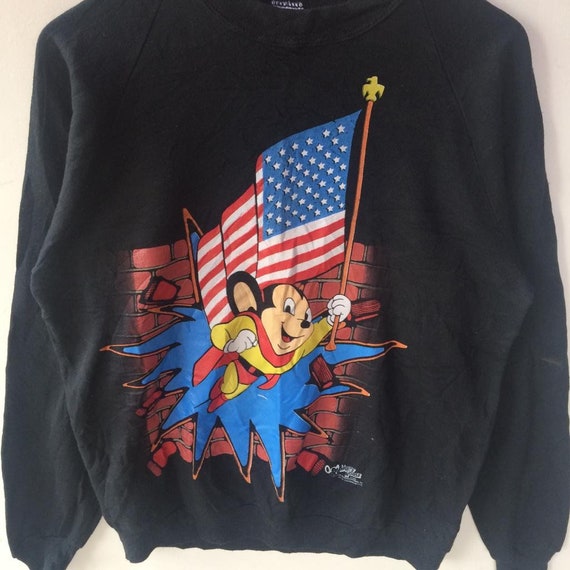 Vintage!! mighty mouse sweatshirt mickey mouse sw… - image 2