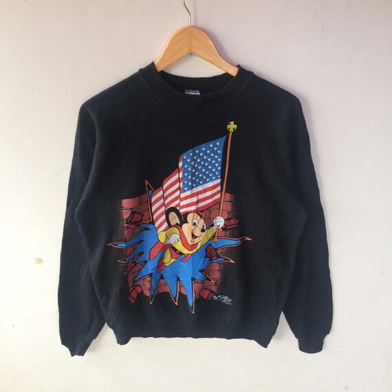 Vintage!! mighty mouse sweatshirt mickey mouse sw… - image 1