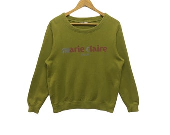 Rare!! Marie Claire Paris sweatshirt big logo
