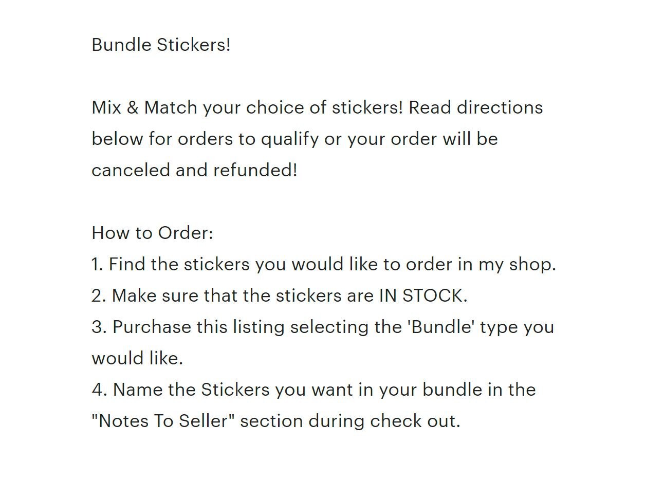 Sticker Bundles - Etsy