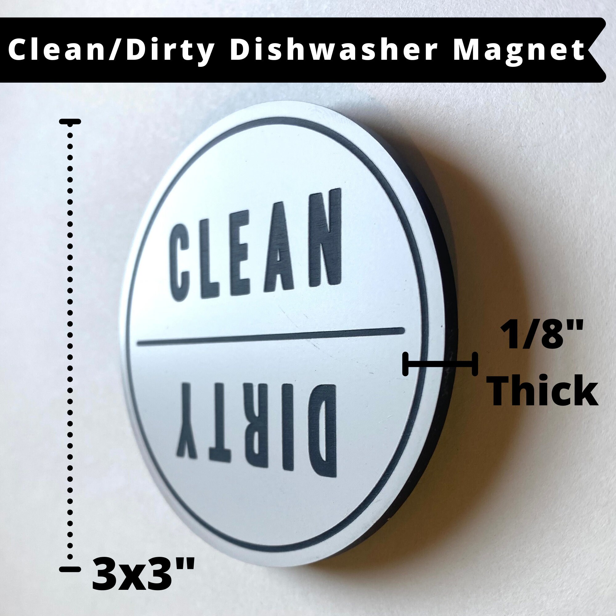 Dirty and Clean Labels for Dishwasher Magnet for Sale by KTSubz