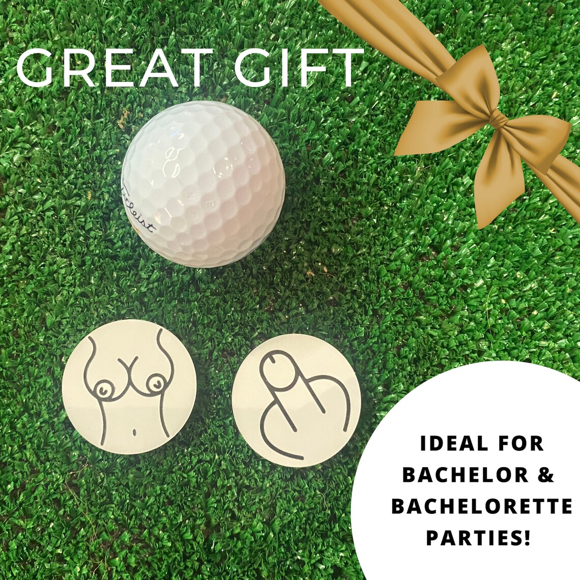 Golf Ball Markers Adult Humor Set of 2 Dirty Gift for Etsy UK