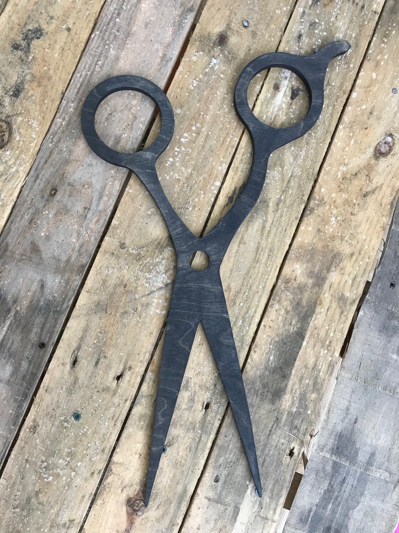 Scissor Hairdresser Business Sign Barber Shop Decor Store Etsy